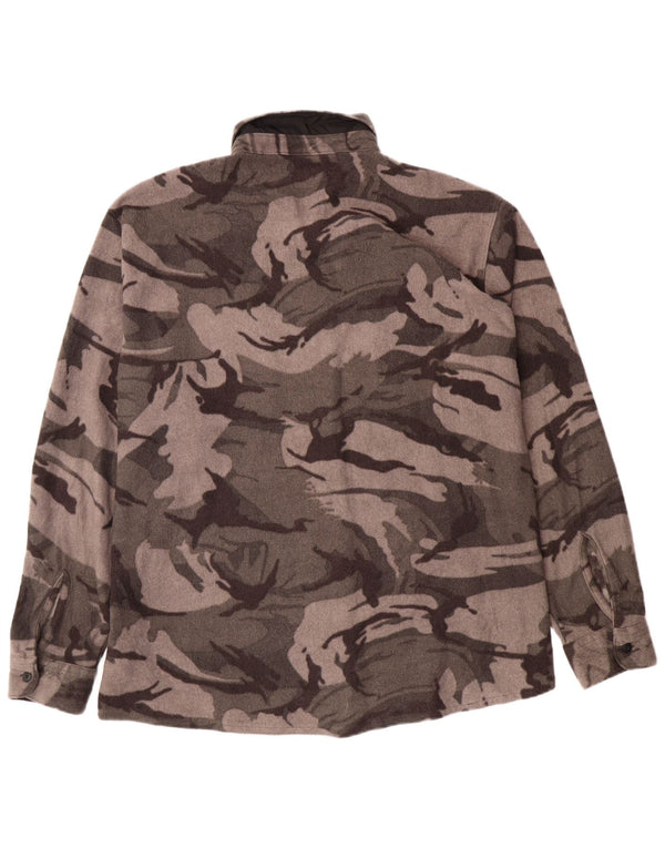Wrangler Fleeceskjorte til mænd 2XL Grå Camouflage