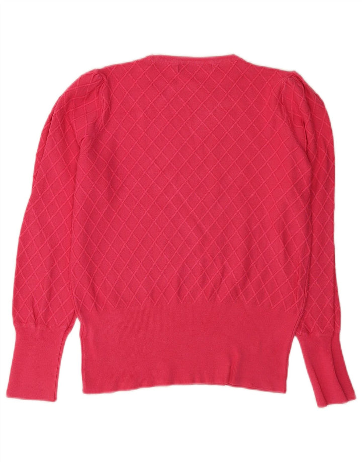 Marks & Spencer Dame Regular Fit Jumper Sweater med rund hals DK 8 Lille rød