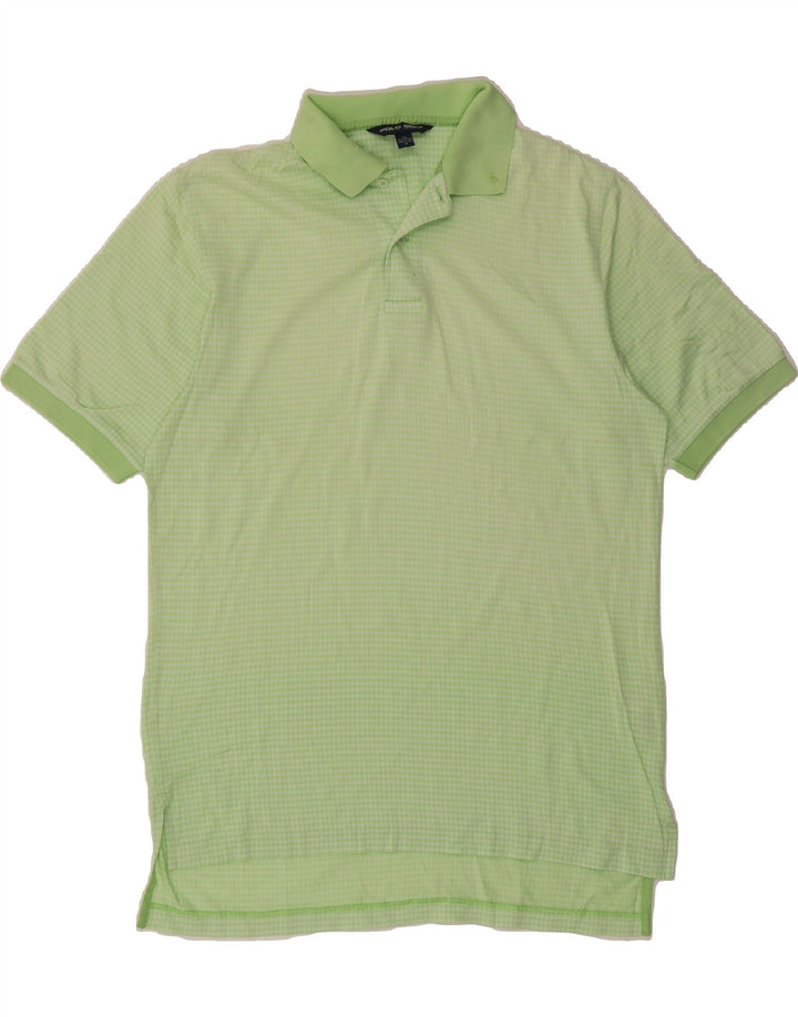 RALPH LAUREN Mens Polo Shirt Medium Green Check Cotton Classic Vintage Ralph Lauren and Second-Hand Ralph Lauren from Messina Hembry 
