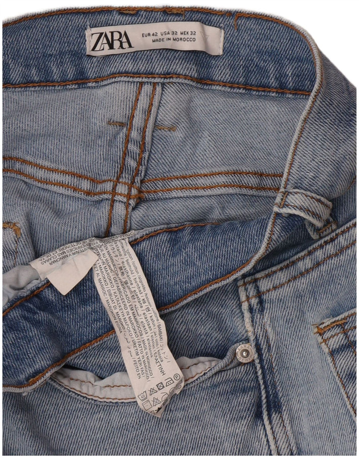 Zara Mens Slim Jeans EU 42 Large W32 L27 Blue Cotton