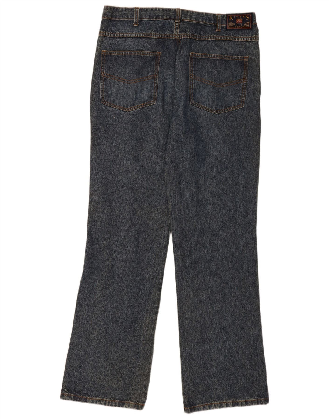 Rivers Straight Jeans til mænd W36 L33 blå bomuld