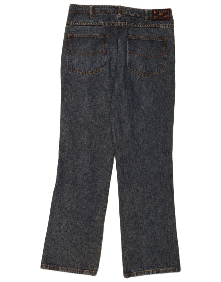 Rivers Straight Jeans til mænd W36 L33 blå bomuld