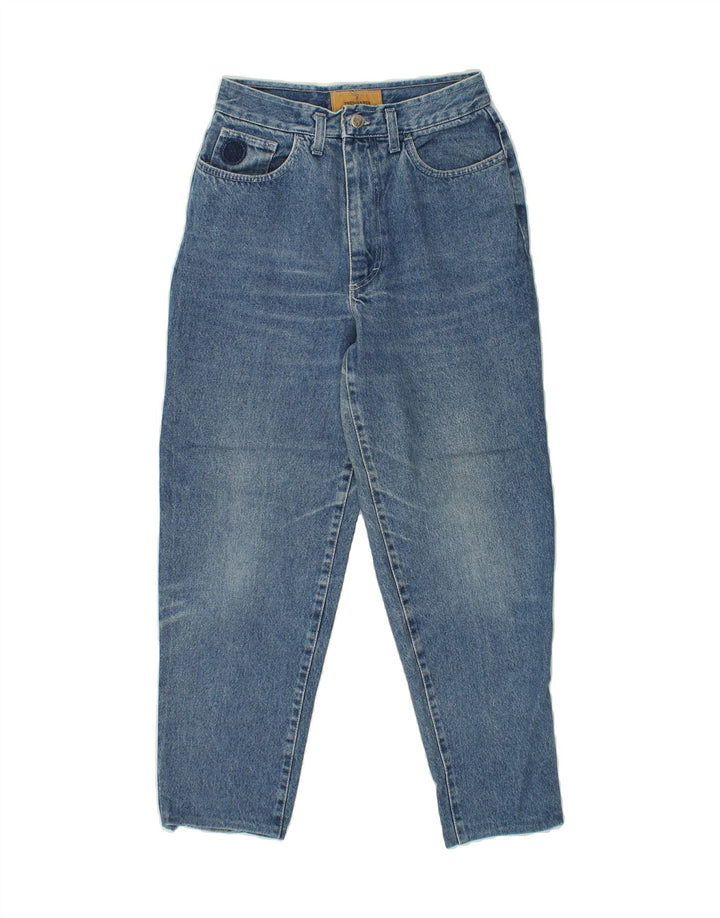 TRUSSARDI Womens Tapered Jeans W31 L27 Blue Cotton Vintage Trussardi and Second-Hand Trussardi from Messina Hembry 