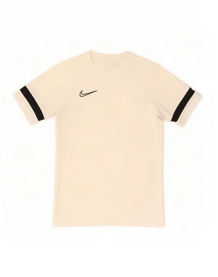 Nike Herre Dri Fit T-Shirt Top Lille Hvid
