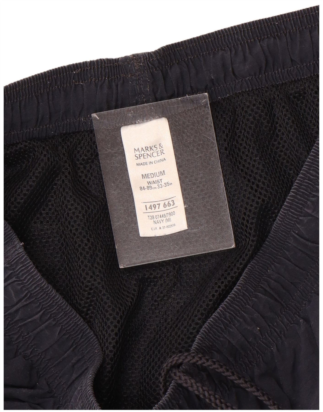Marks & Spencer Badeshorts til mænd Medium marineblå polyamid
