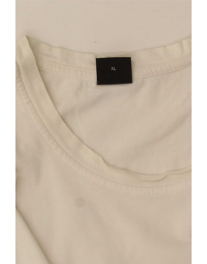 Hugo Boss Herre T-Shirt Top XL Hvid
