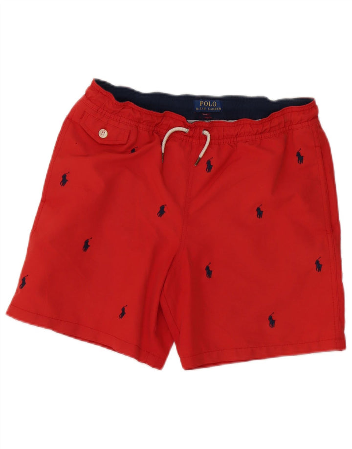Polo Ralph Lauren Herre grafiske svømmeshorts Små rød polyester
