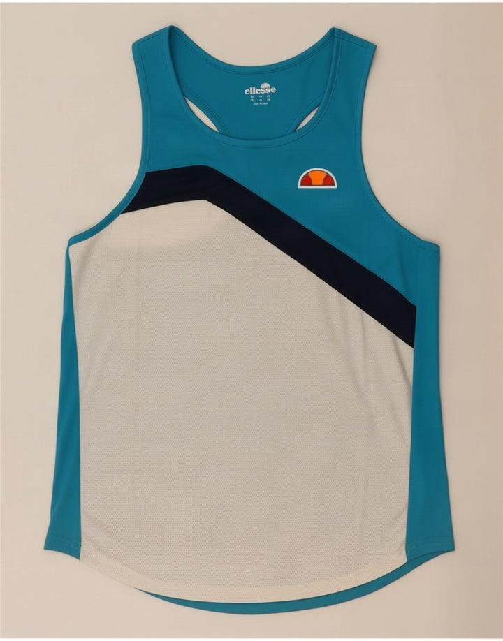 Ellesse Herre Grafisk Vest Top Medium Blue Colourblock Polyester