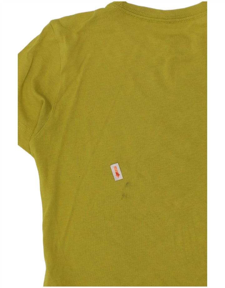 ADIDAS drenge Climalite grafisk T-shirt top 5-6 år grøn bomuld