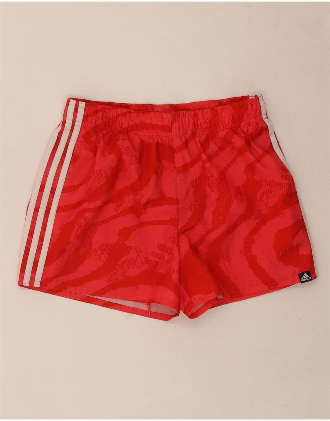 Adidas sportsshorts til kvinder UK 10 Small Red Tie Dye Polyester