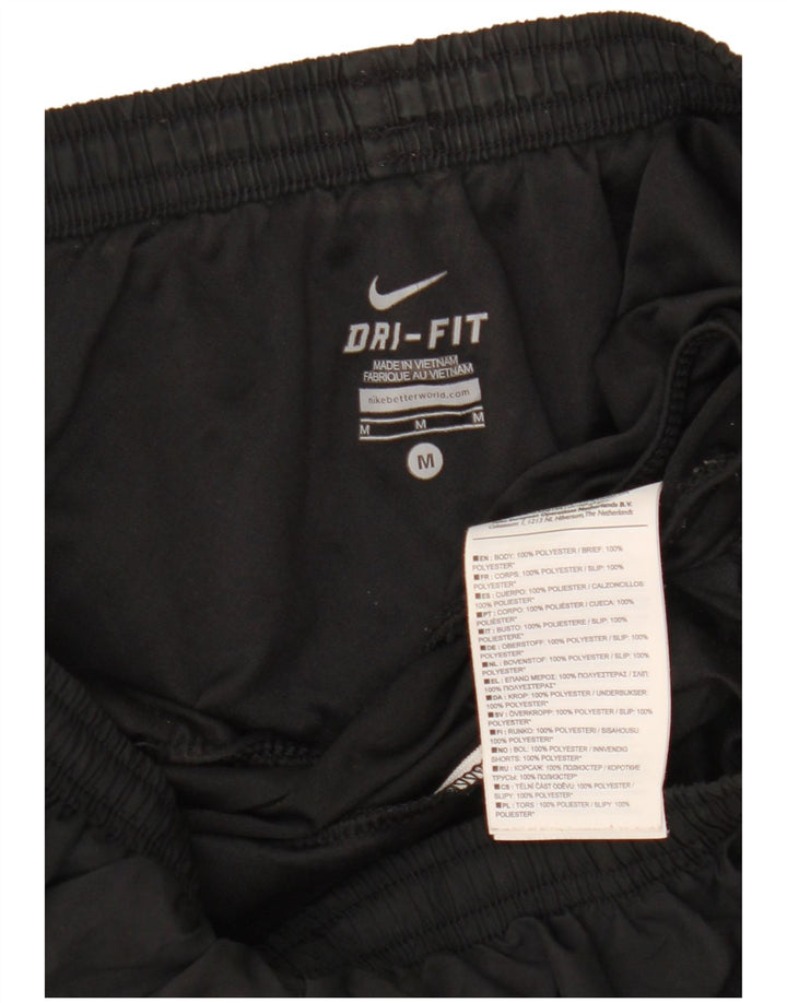 Nike Dame Dri Fit sportsshorts UK 14 Medium Sort Polyester