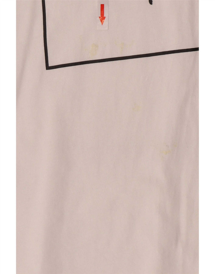 Puma Herre Grafisk T-Shirt Top XL Hvid Bomuld