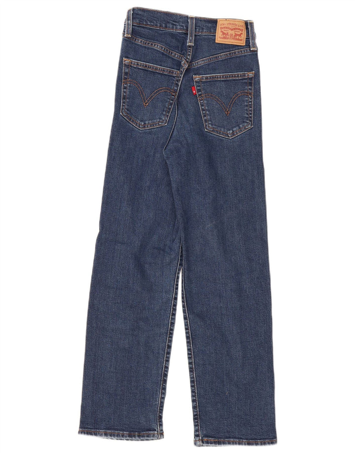 Levi's Dame Ribcage Straight Jeans W23 L27 Blå Bomuld