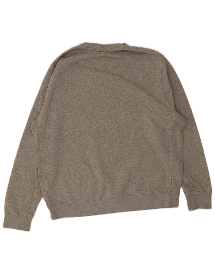 Nike Sweatshirt-trøje til mænd, stor grå flækket bomuld