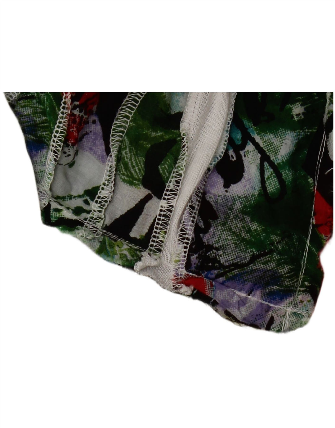 Desigual Dame Drop Neck Bluse Top UK 10 Small White Viscose