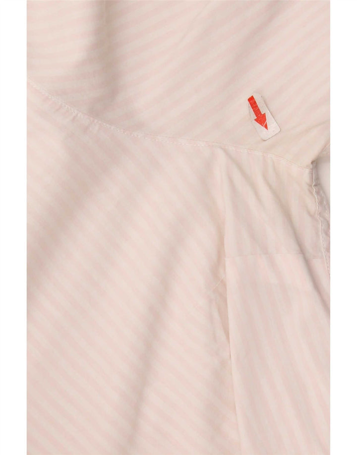 Tommy Hilfiger dameskjorte US 12 Stor hvid stribet bomuld