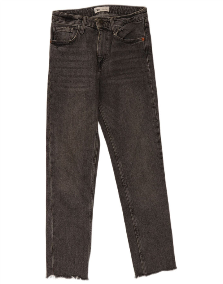 Zara Dame Slim Jeans EU 34 2XS W24 L26 Grå