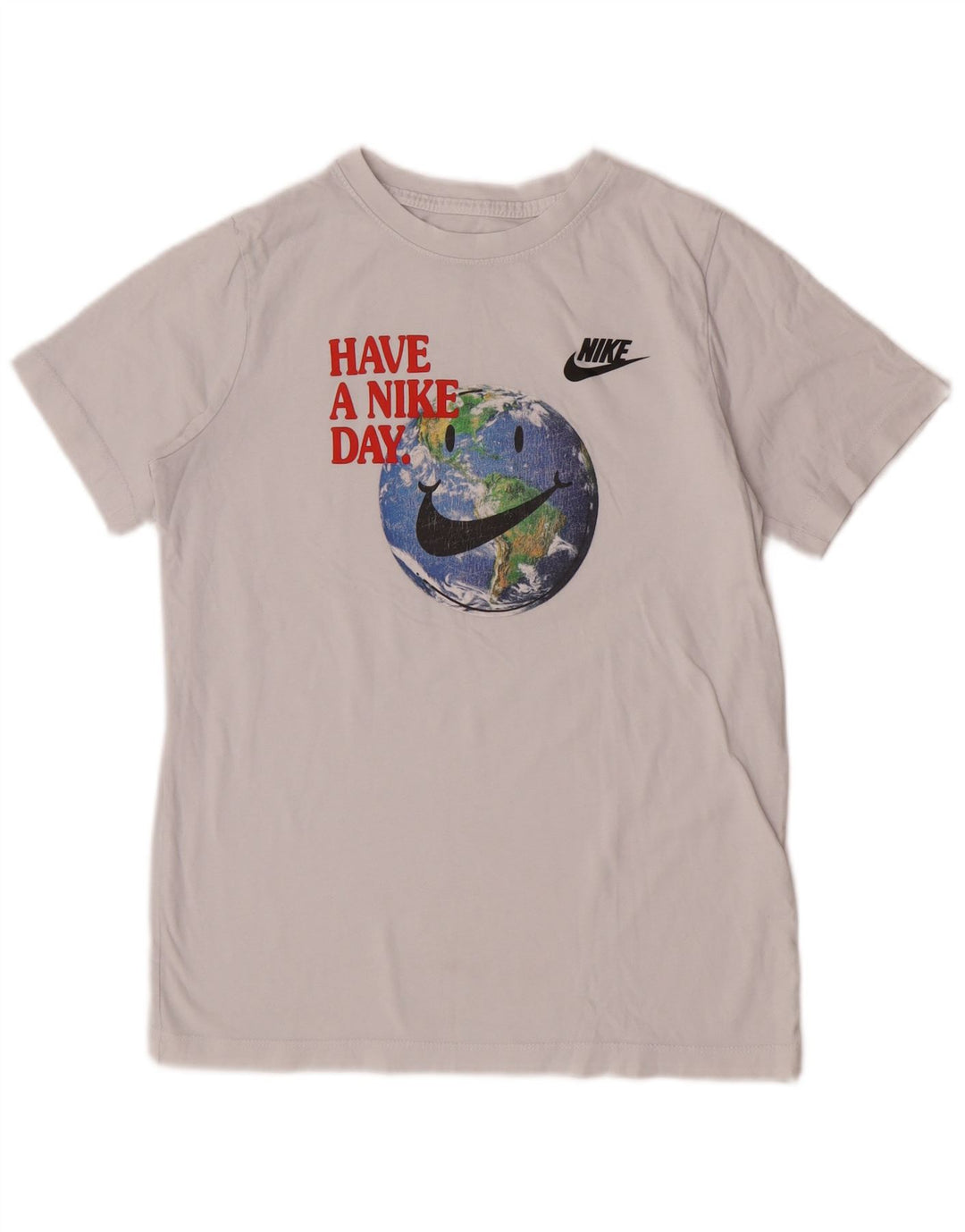 Nike Boys Grafisk T-Shirt Top 13-14 år XL Hvid