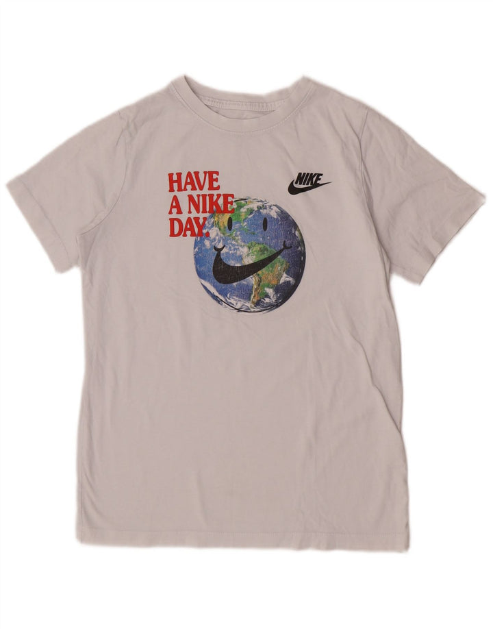 Nike Boys Grafisk T-Shirt Top 13-14 år XL Hvid
