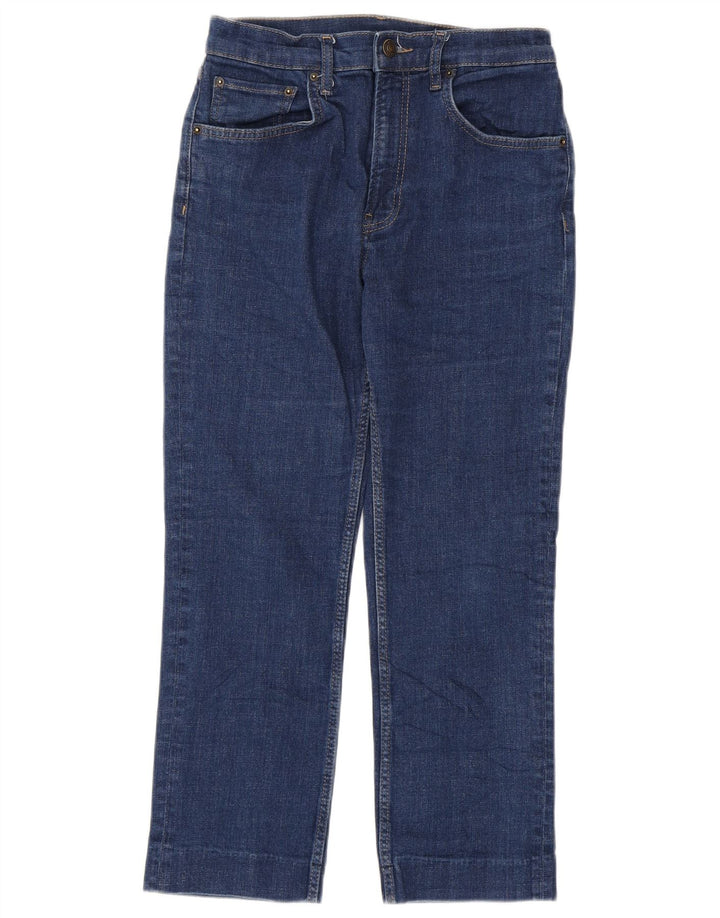 Zara Dame Cropped Jeans EU 40 Medium W30 L25 Blå