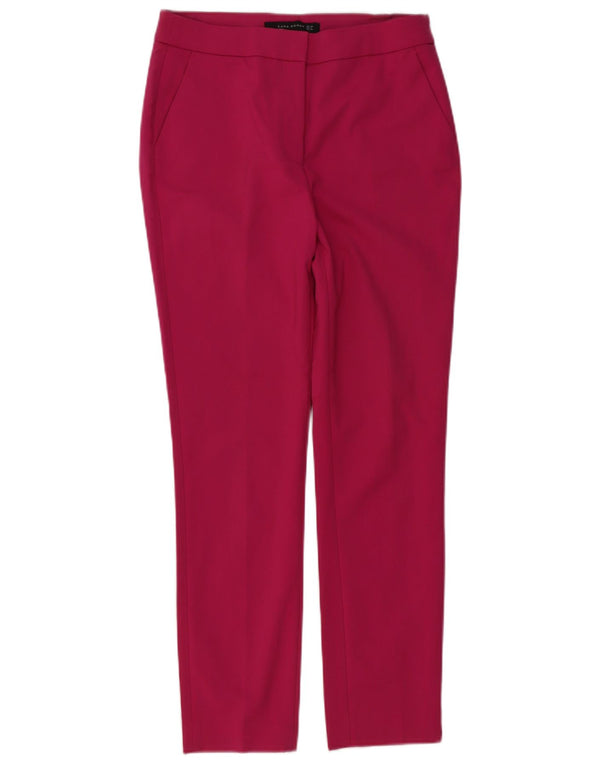 Zara Dame Slim Chino Bukser EU 38 Small W28 L28 Pink