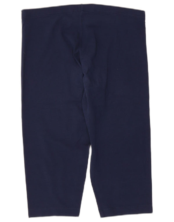 Champion Dame Capri Leggings UK 18 XL Navy Blue Bomuld