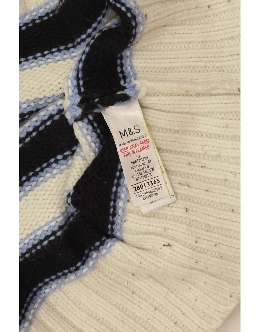 Marks & Spencer Dame Boat Neck Jumper Sweater UK 14 Medium Navy Blue