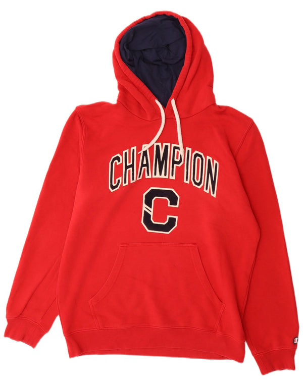 Champion Herre Grafisk Hoodie Jumper Large Red Sports