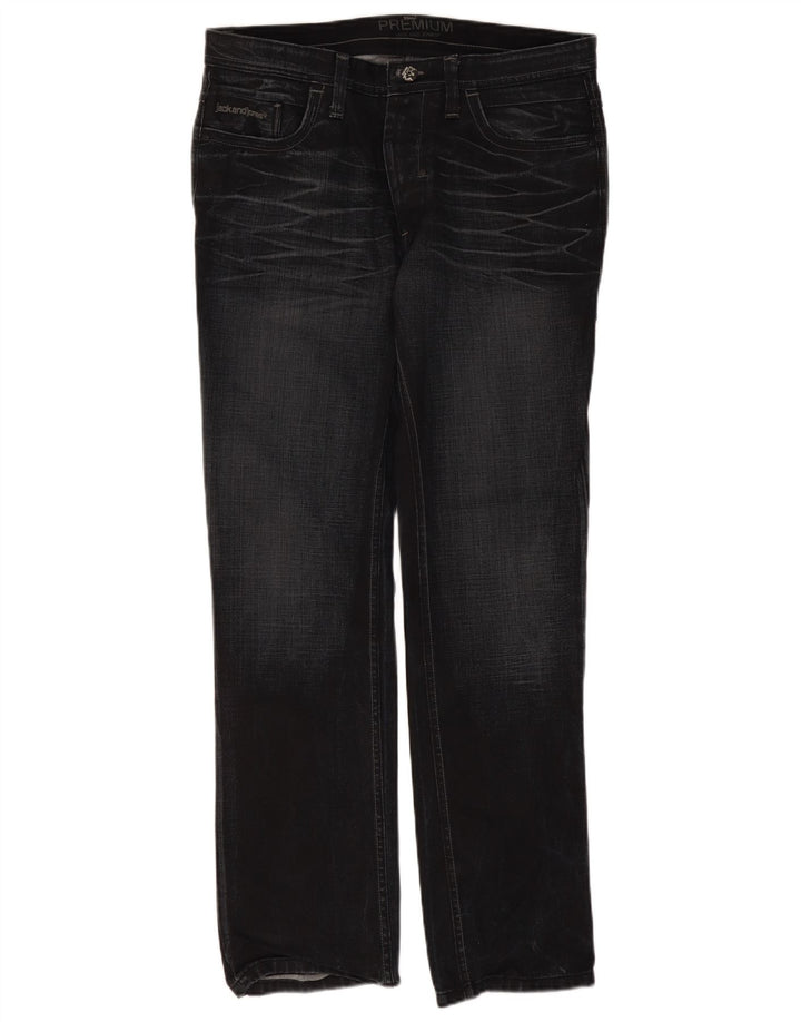 Jack & Jones Straight Jeans til mænd W36 L34 Sort