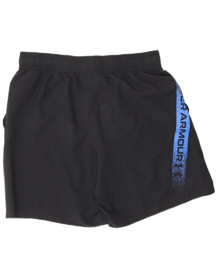 UNDER ARMOUR Herre grafiske sportsshorts store sorte polyester