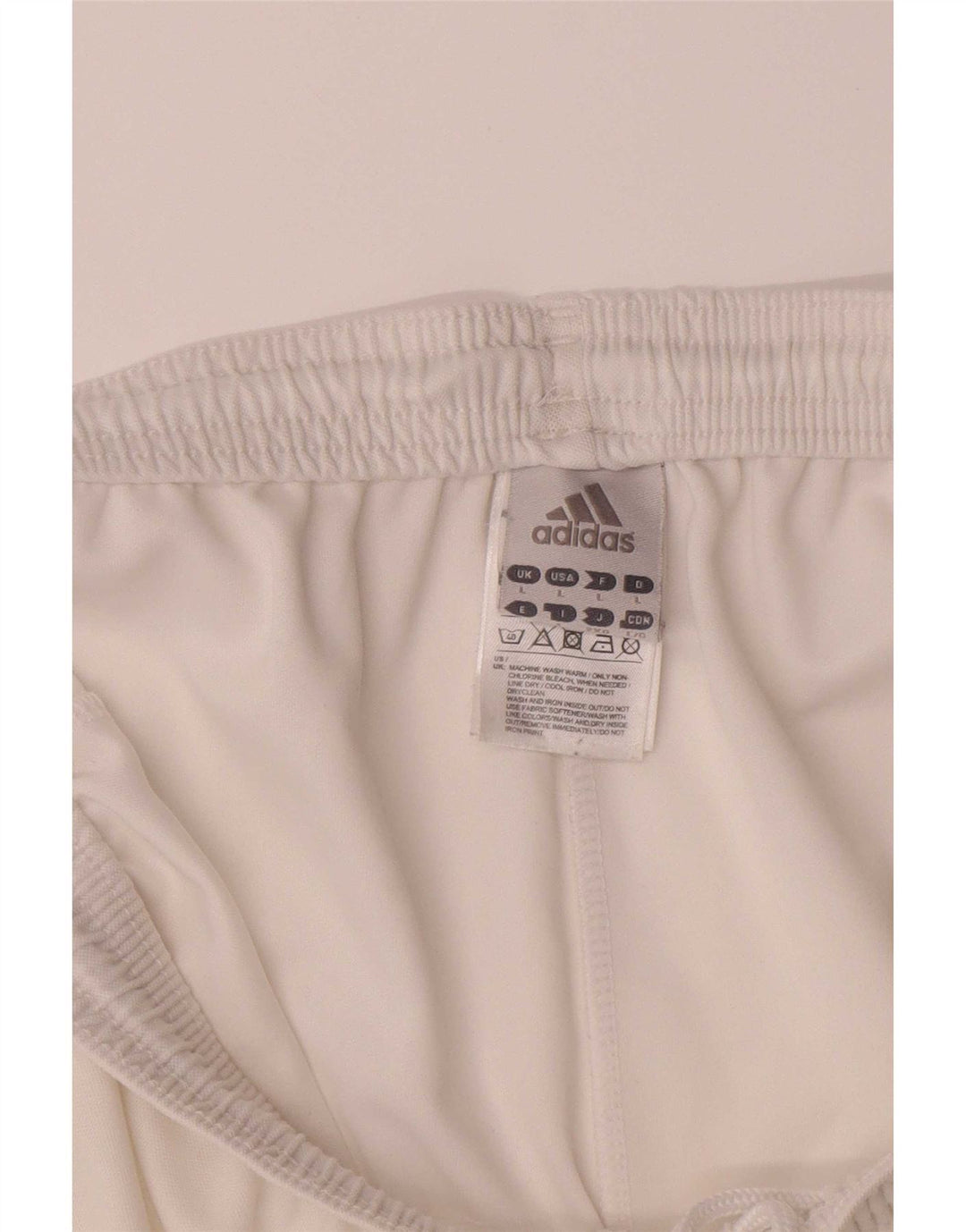Adidas Herre Climalite grafiske sportsshorts store hvide polyester