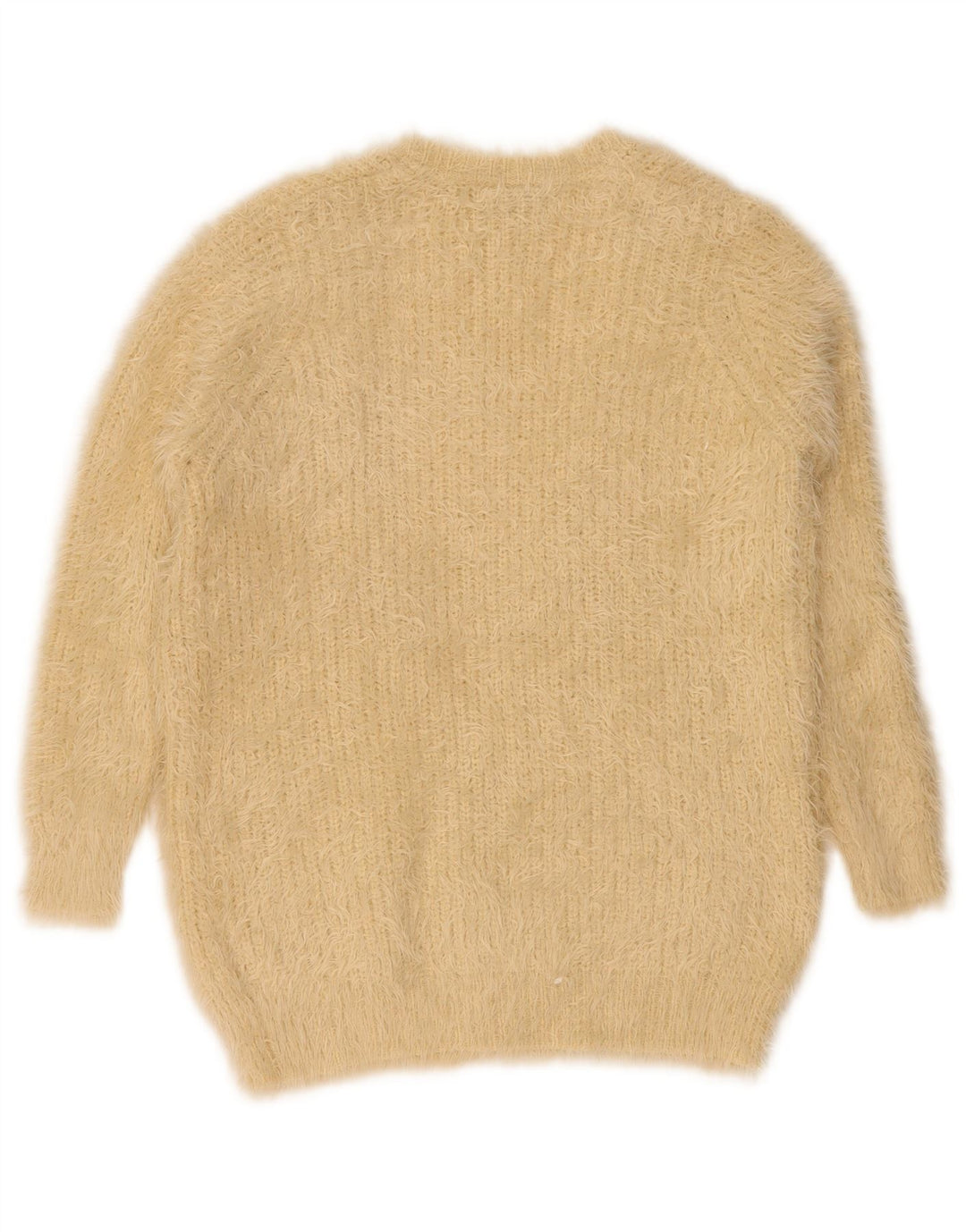 Topshop Womens Open Cardigan Sweater UK 8 Small Beige Nylon
