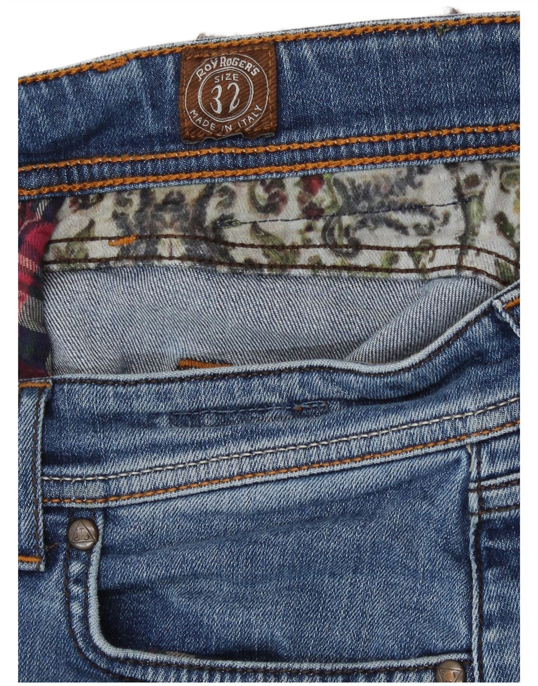 Roy Rogers lige jeans til kvinder W32 L30 blå bomuld