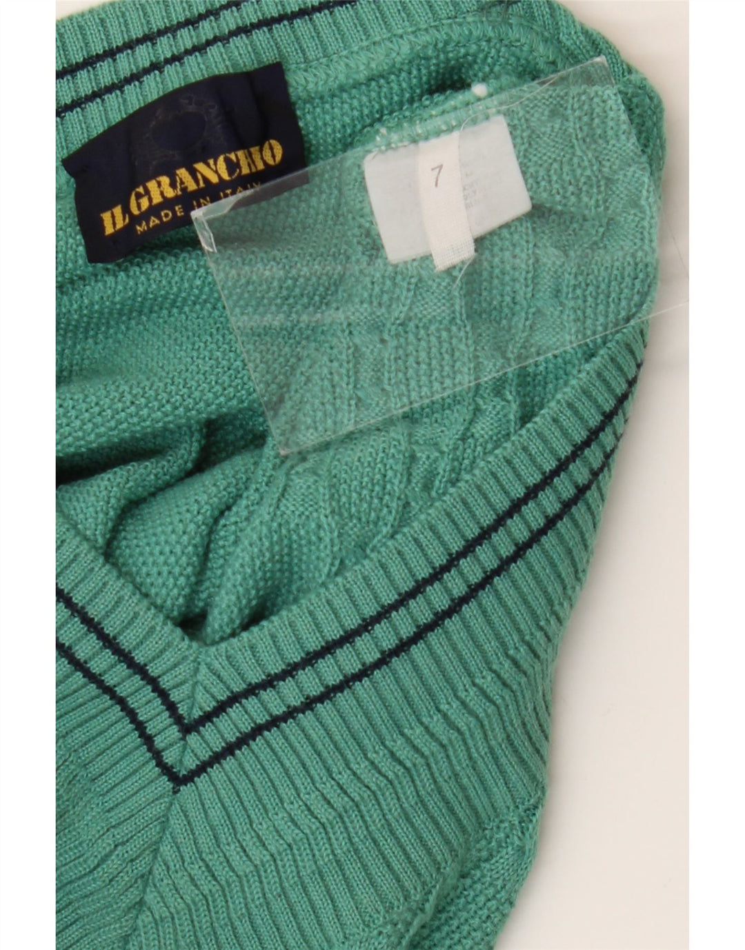 Il Granchio Herre V-hals sweater Medium Grøn
