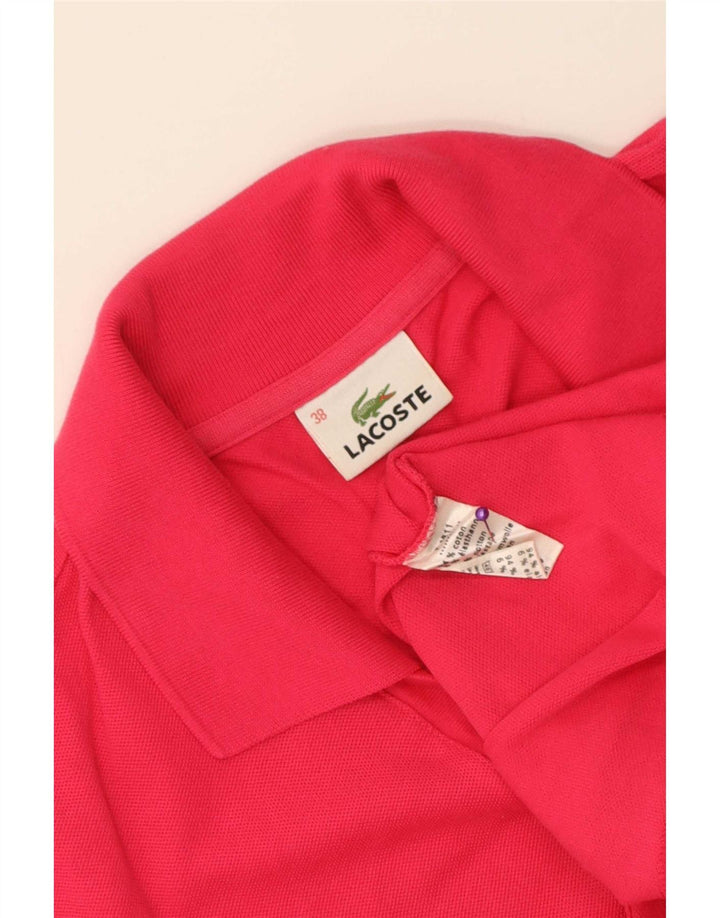 Lacoste Dame ærmeløs polo shirt størrelse 38 Medium Pink Bomuld