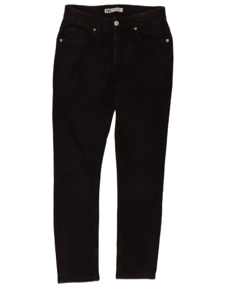Zara Herre Slim Jeans EU 38 Small W30 L28 Sort Bomuld