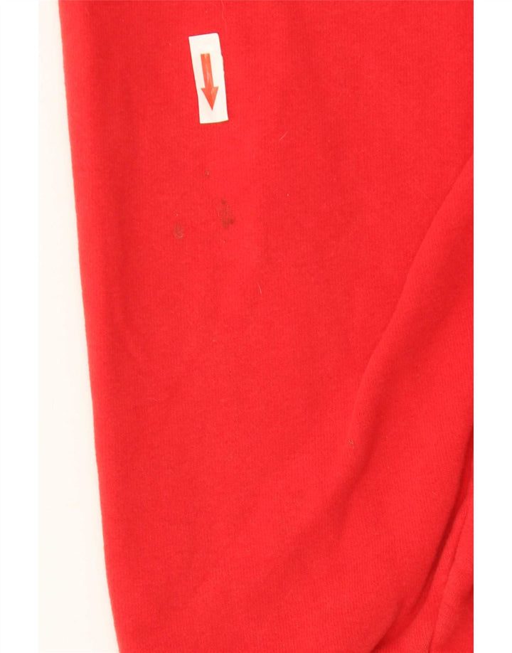 Superdry Sweatshirt med lynlås til mænd, stor rød bomuld