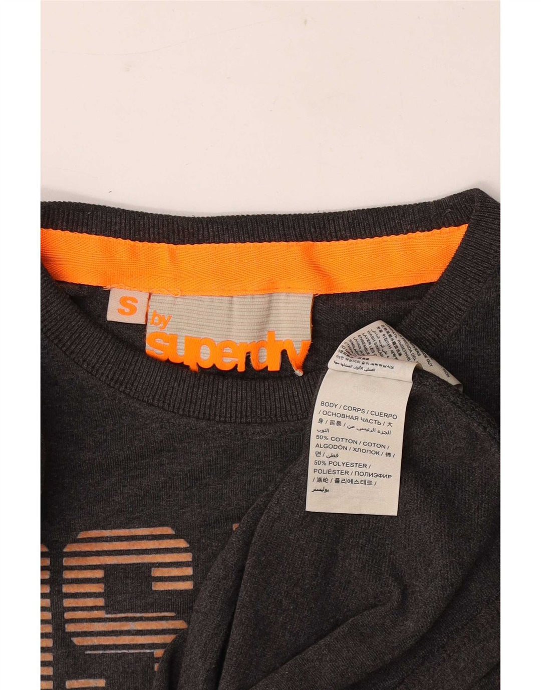 Superdry Herre Osaka grafisk T-shirt top lille grå bomuld