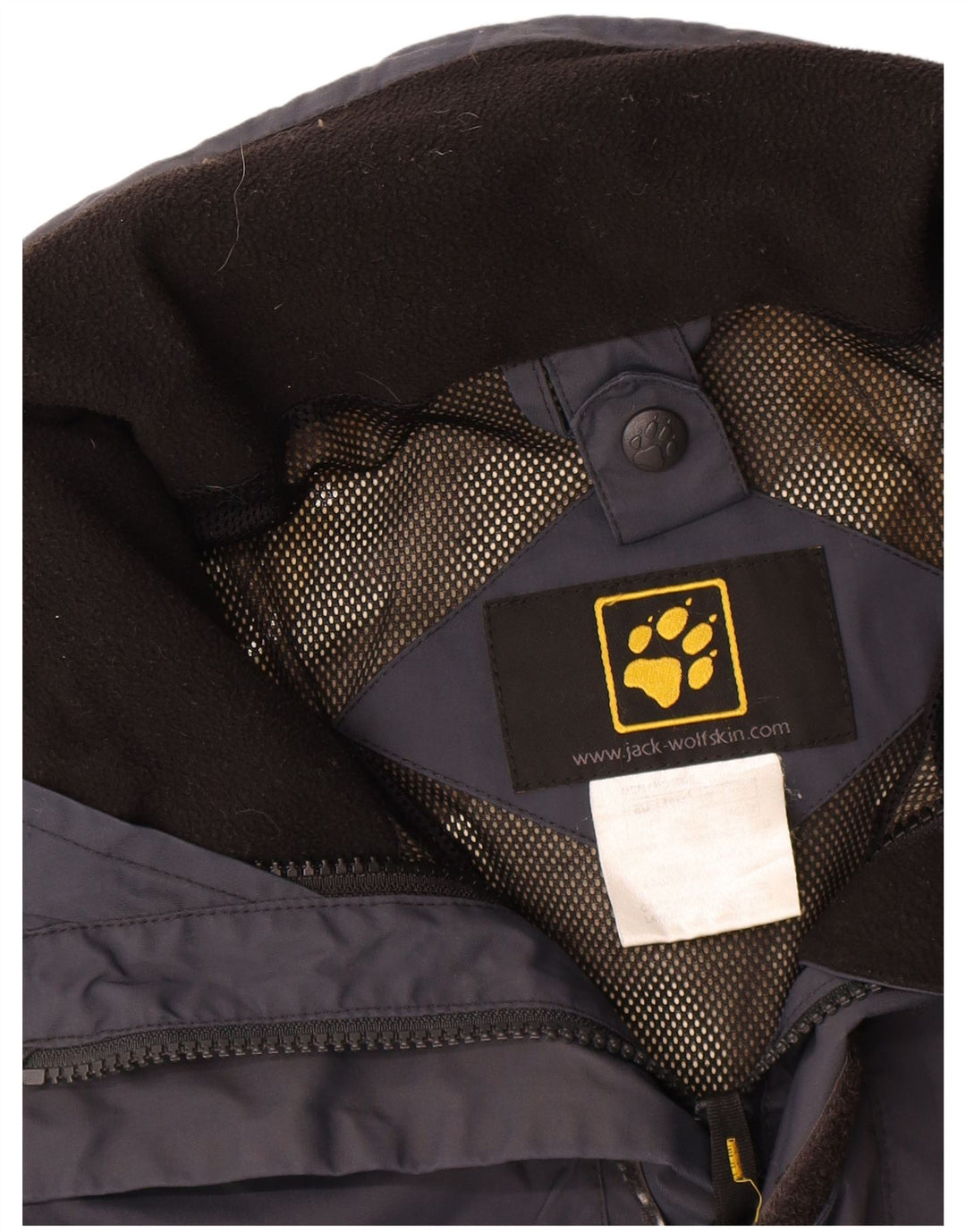 Jack Wolfskin Regnjakke til mænd UK 40/42 Large Navy Blue Polyester