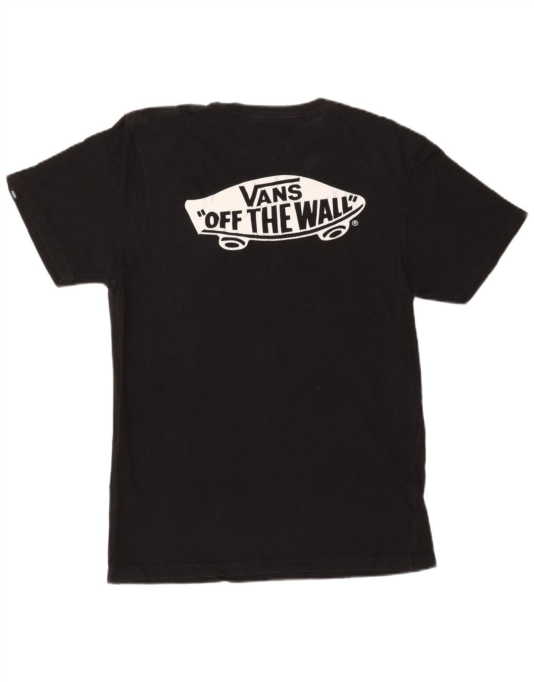 VANS Herre Custom Fit grafisk T-shirt top mellem sort bomuld