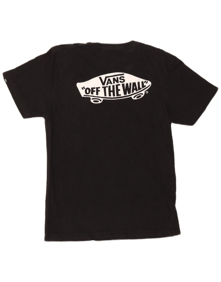 VANS Herre Custom Fit grafisk T-shirt top mellem sort bomuld