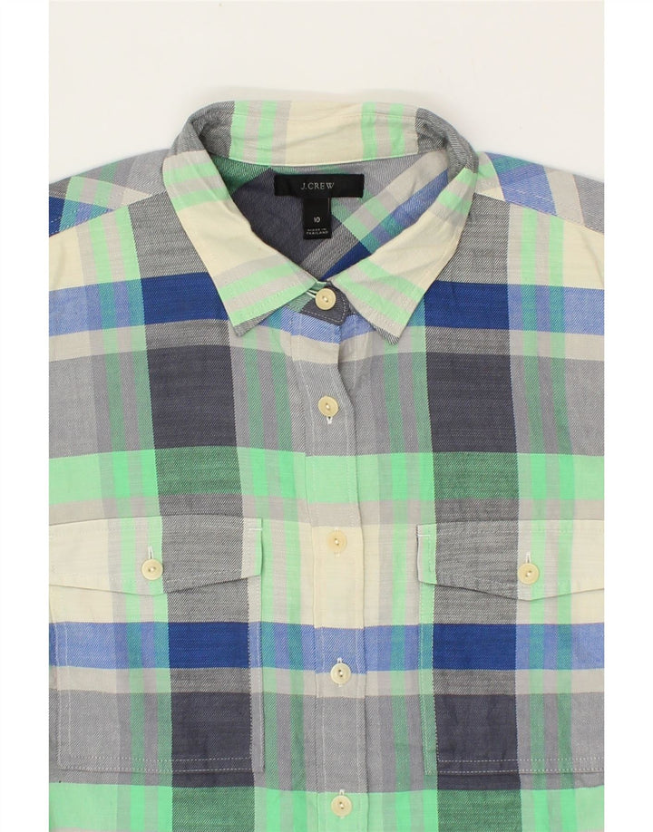 J. CREW Womens Shirt US 10 Large Multicoloured Check Cotton Vintage J. Crew and Second-Hand J. Crew from Messina Hembry 