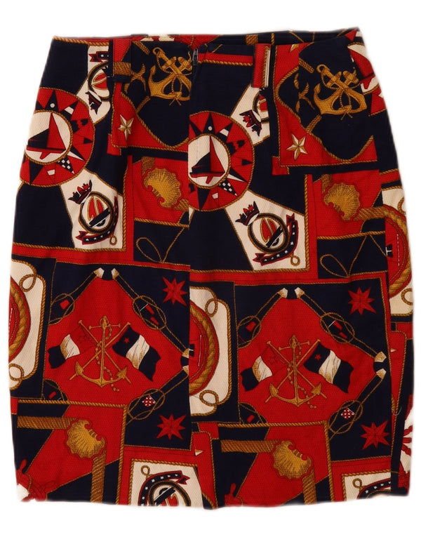 LES COPAINS Dame Pencil Skirt IT 42 Medium W26 Navy Blue