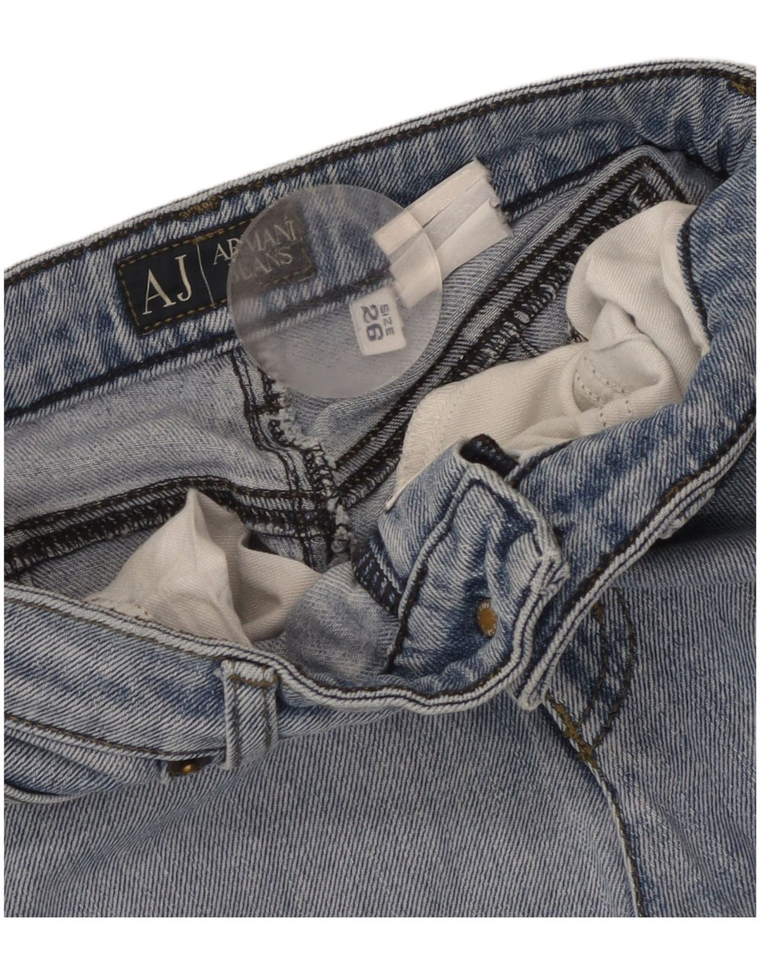 Armani Dame Straight Jeans W26 L31 Blå