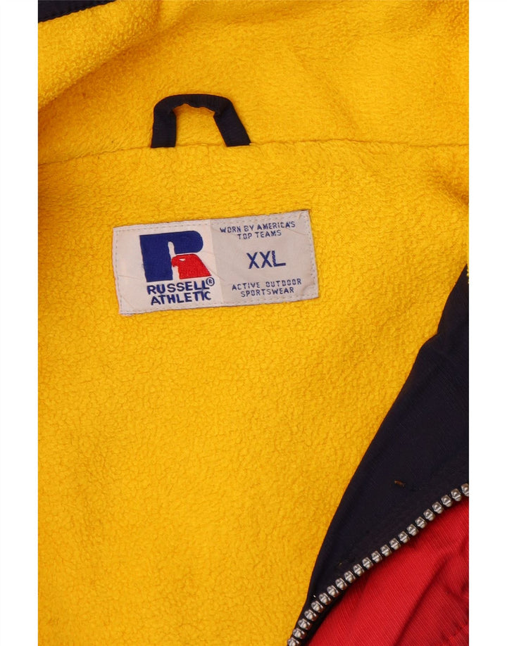 Russell Athletic Herre Windbreaker Jacket UK 44 2XL Navy Blue Nylon
