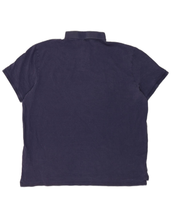 Polo Ralph Lauren Herre Custom Slim Fit Polo Shirt 2XL marineblå bomuld