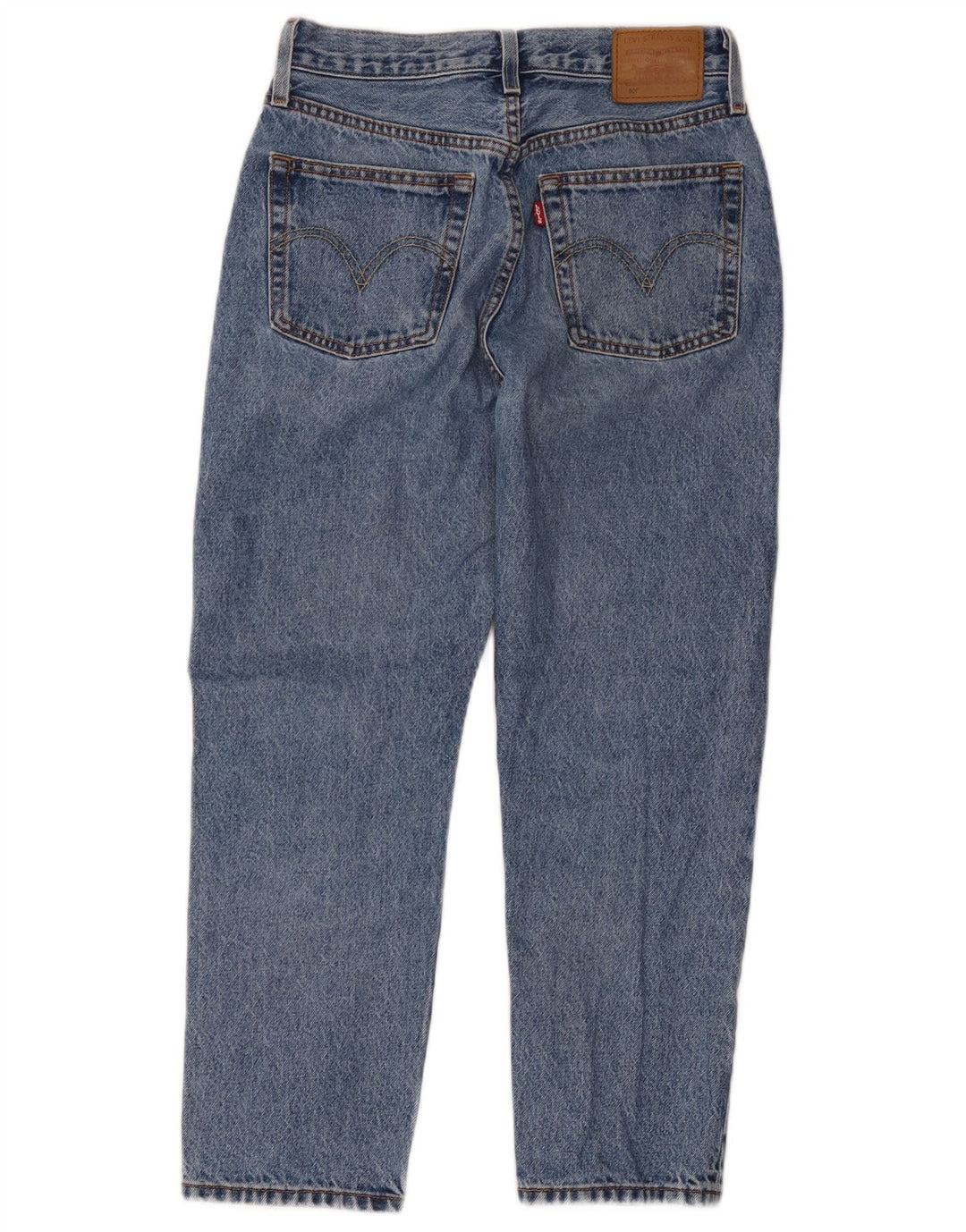 Levi's Dame 501 Straight Jeans W26 L26 Blå Bomuld