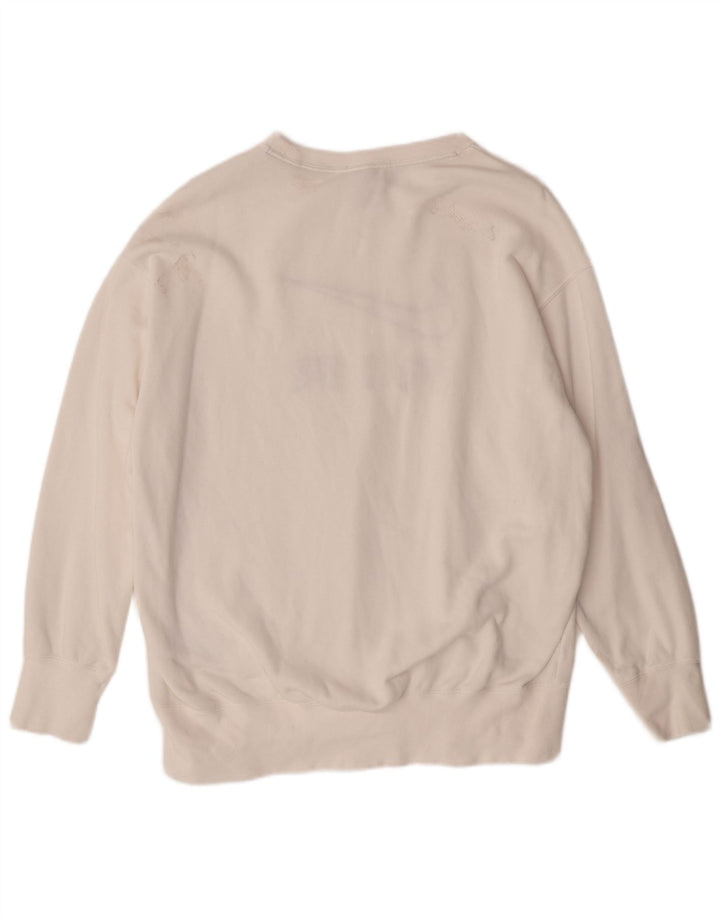 NIKE Herre Loose Fit Grafisk Sweatshirt Jumper XS Hvid Bomuld