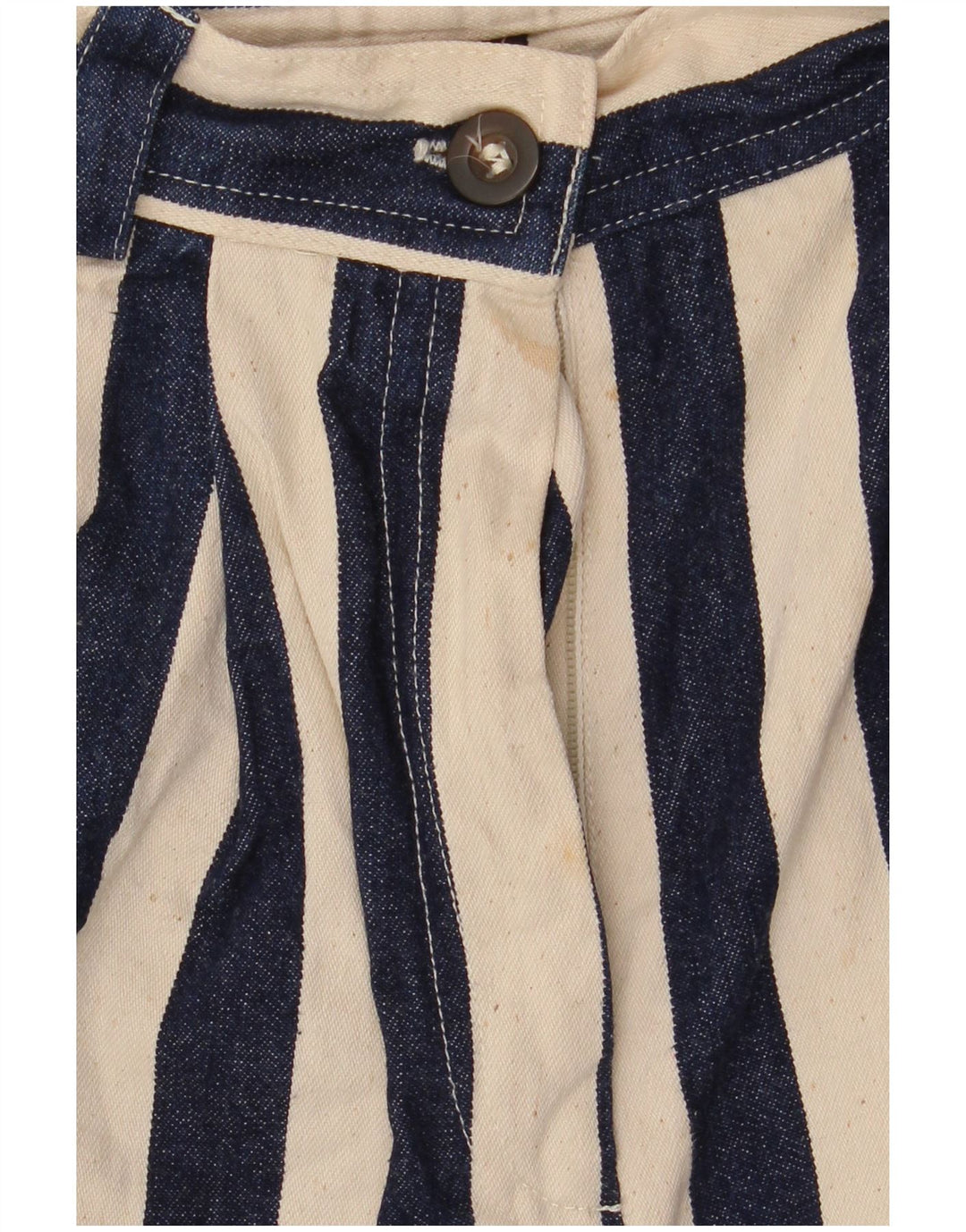 Karen Kane Kvinder High Rise Bermuda Shorts W28 Mellem marineblå stribet