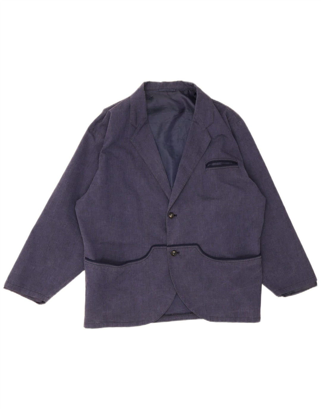 Vintage Herre 2-knaps blazerjakke IT 48 Medium Navy Blue